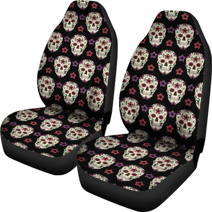 Sugar Skull Print Design LKS304 Car Seat Covers