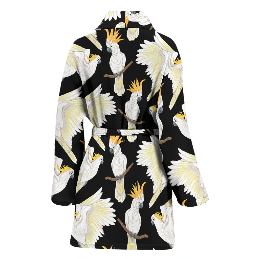Cockatoo Print Design LKS402 Women Bathrobe