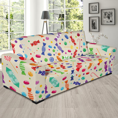 Candy Pattern Print Design 04 Sofa Slipcover