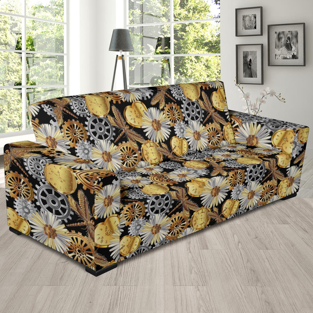 Steampunk Dragonfly Print Design LKS302 Sofa Slipcover