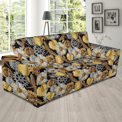 Steampunk Dragonfly Print Design LKS302 Sofa Slipcover