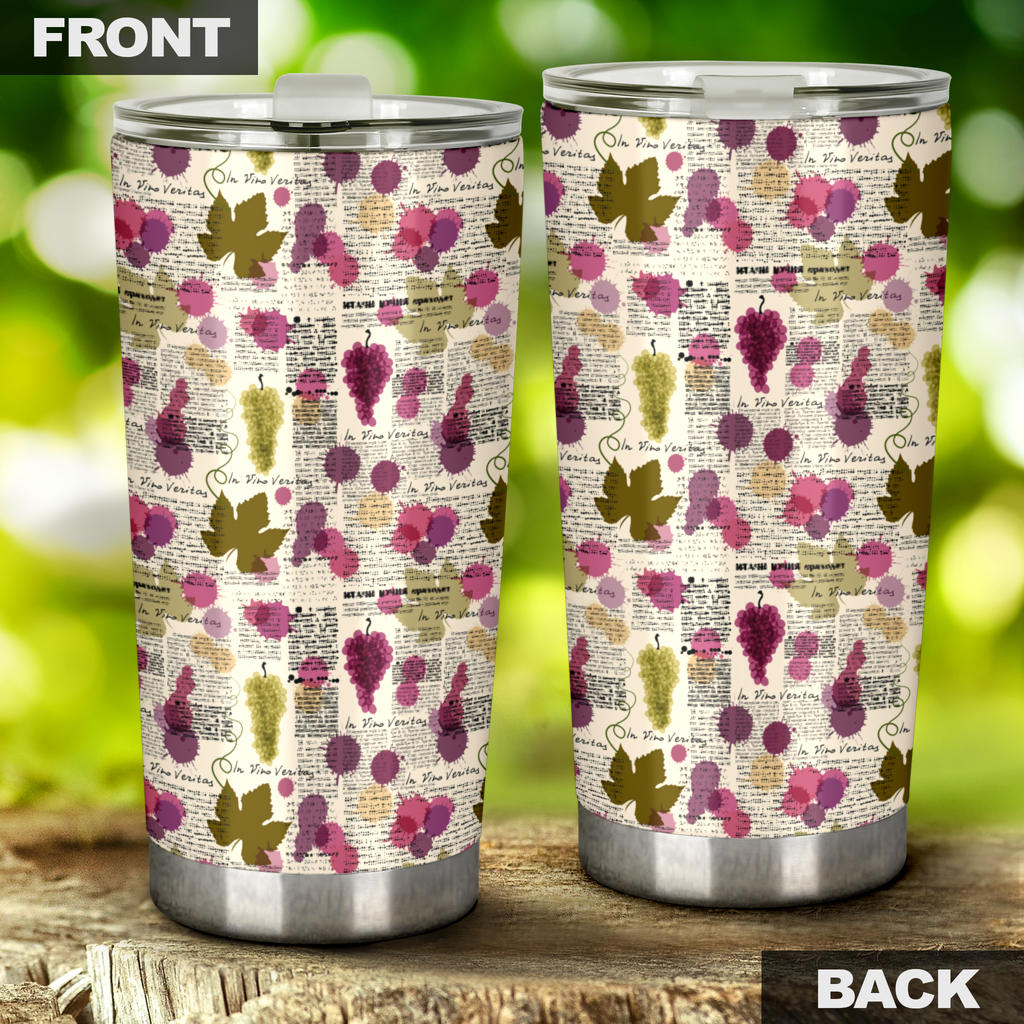 Wine Style Design Print Tumbler