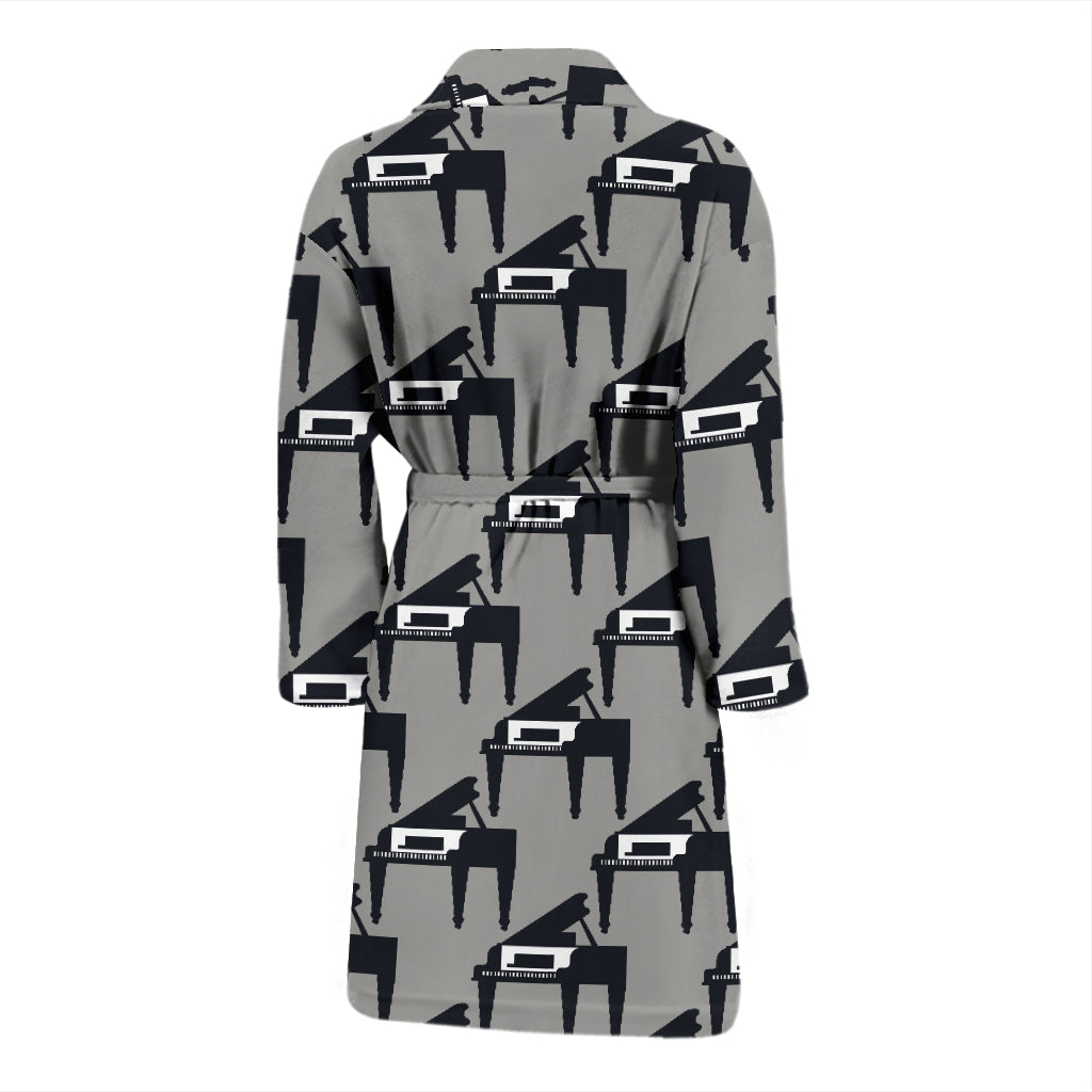 Piano Print Design LKS404 Men Bathrobe