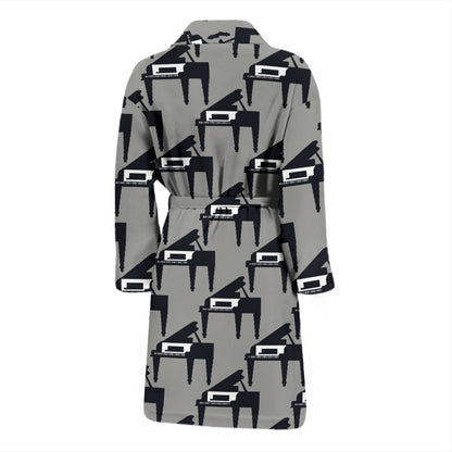 Piano Print Design LKS404 Men Bathrobe