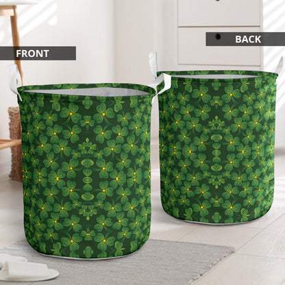 Shamrock Pattern Laundry Basket