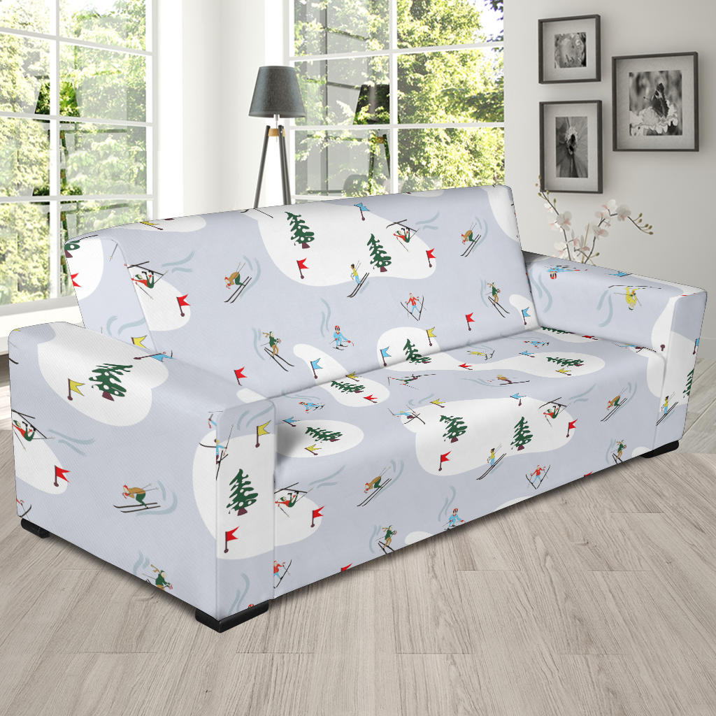 Ski Print Design LKS305 Sofa Slipcover