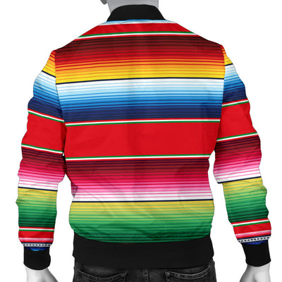 Serape Pattern Men Bomber Jacket