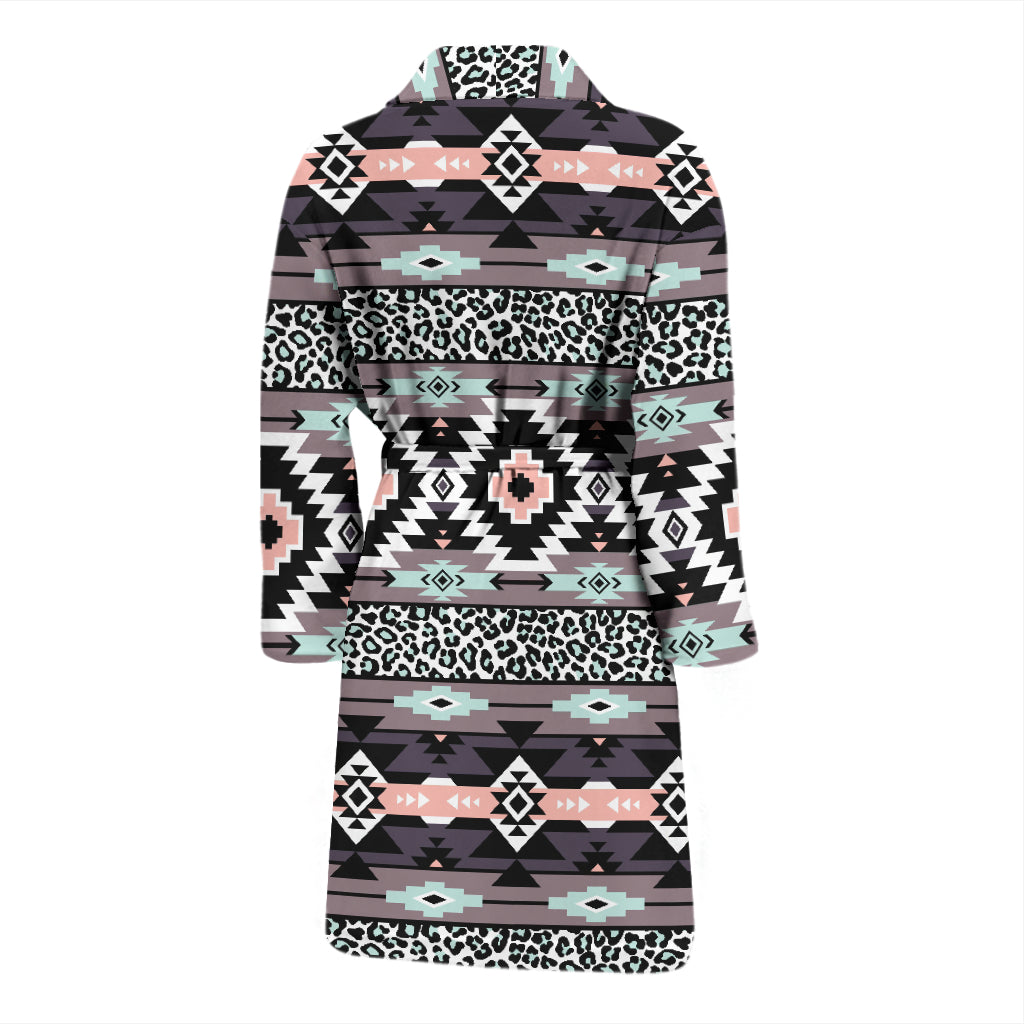 Safari Pattern Print Design LKS302 Men Bathrobe