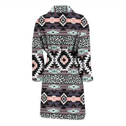 Safari Pattern Print Design LKS302 Men Bathrobe