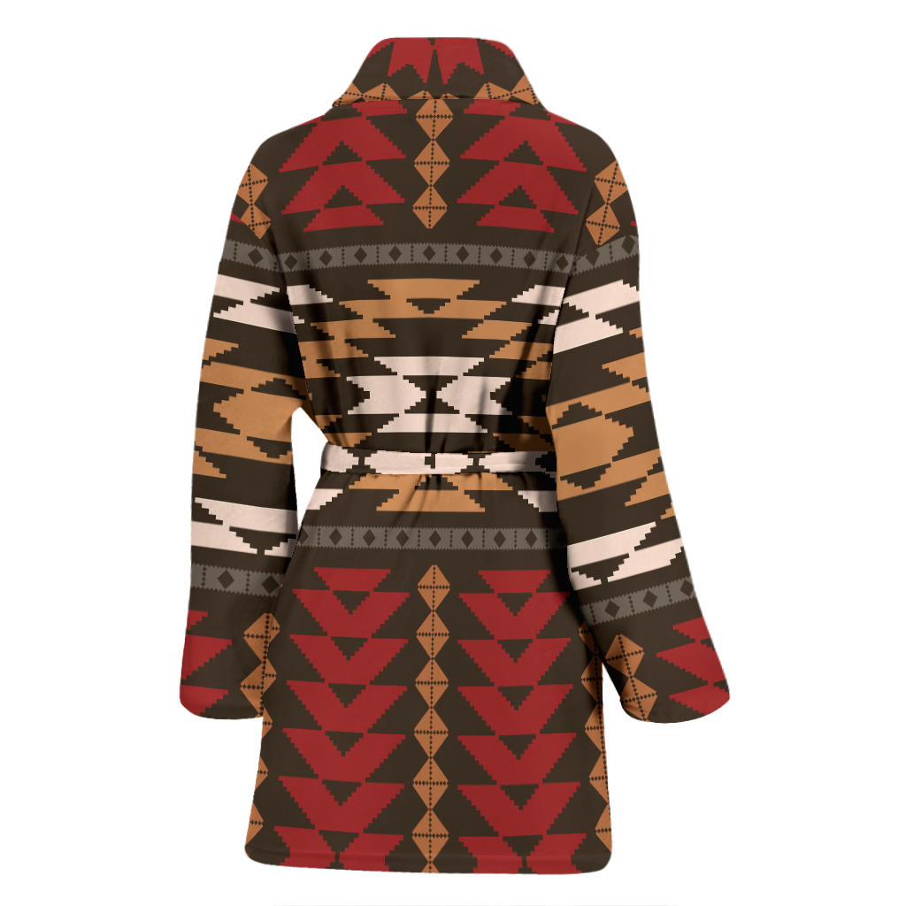 Native Pattern Print Design A02 Women Bathrobe