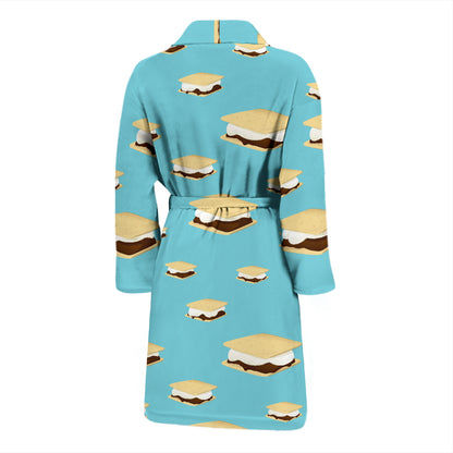 S_Mores Print Design LKS302 Men Bathrobe