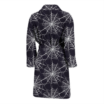 Spider Web Print Design LKS303 Men Bathrobe