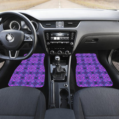 kaleidoscope Pattern Print Design Car Floor Mats Front Back