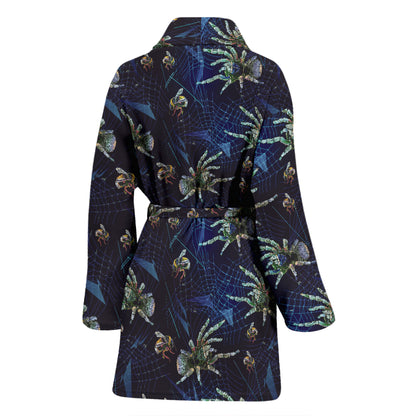 Tarantula Print Design LKS401 Women Bathrobe