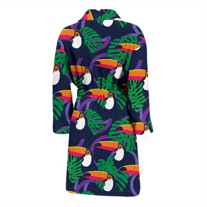 Toucan Print Design LKS302 Men Bathrobe