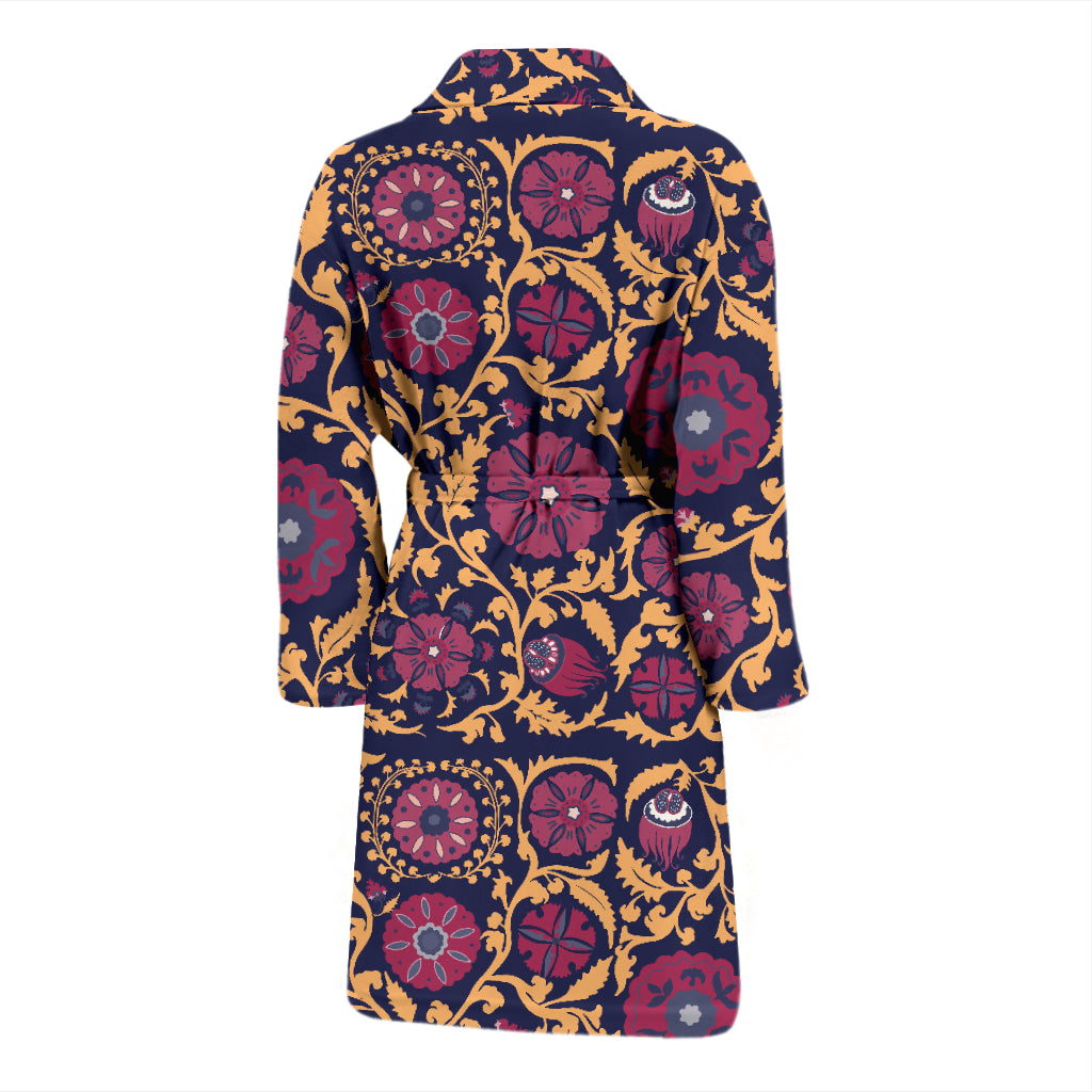 Suzani Print Design LKS303 Men Bathrobe