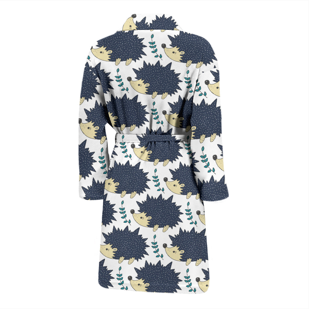 Hedgehog Print Design LKS401 Men Bathrobe