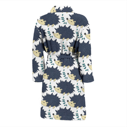 Hedgehog Print Design LKS401 Men Bathrobe