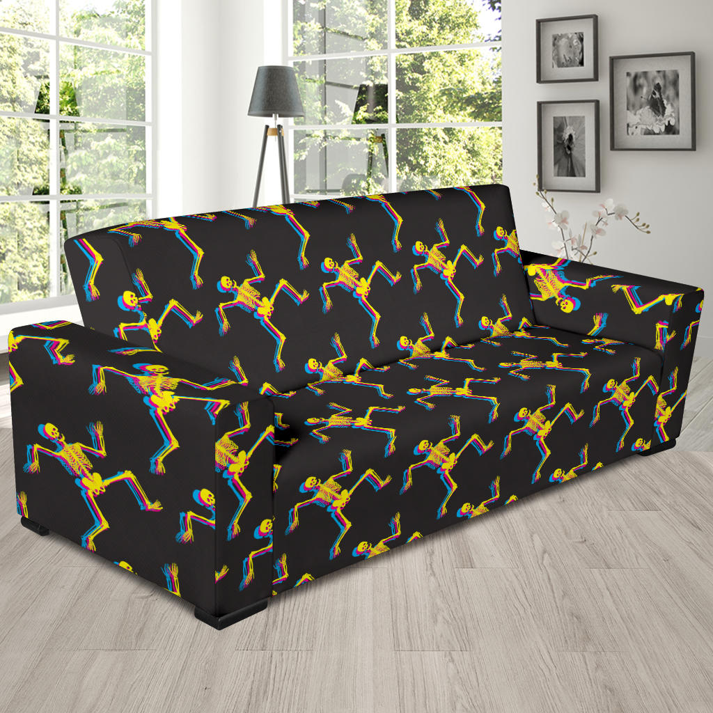 Skeleton Skeleton 3D Print Design LKS301 Sofa Slipcover