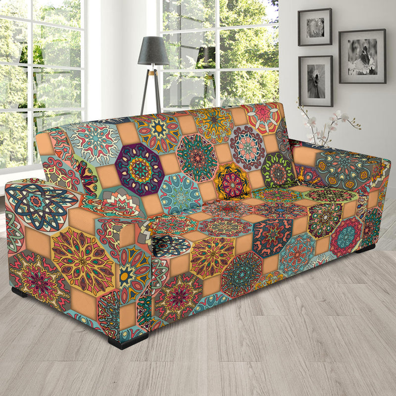 Boho Pattern Print Design 07 Sofa Slipcover