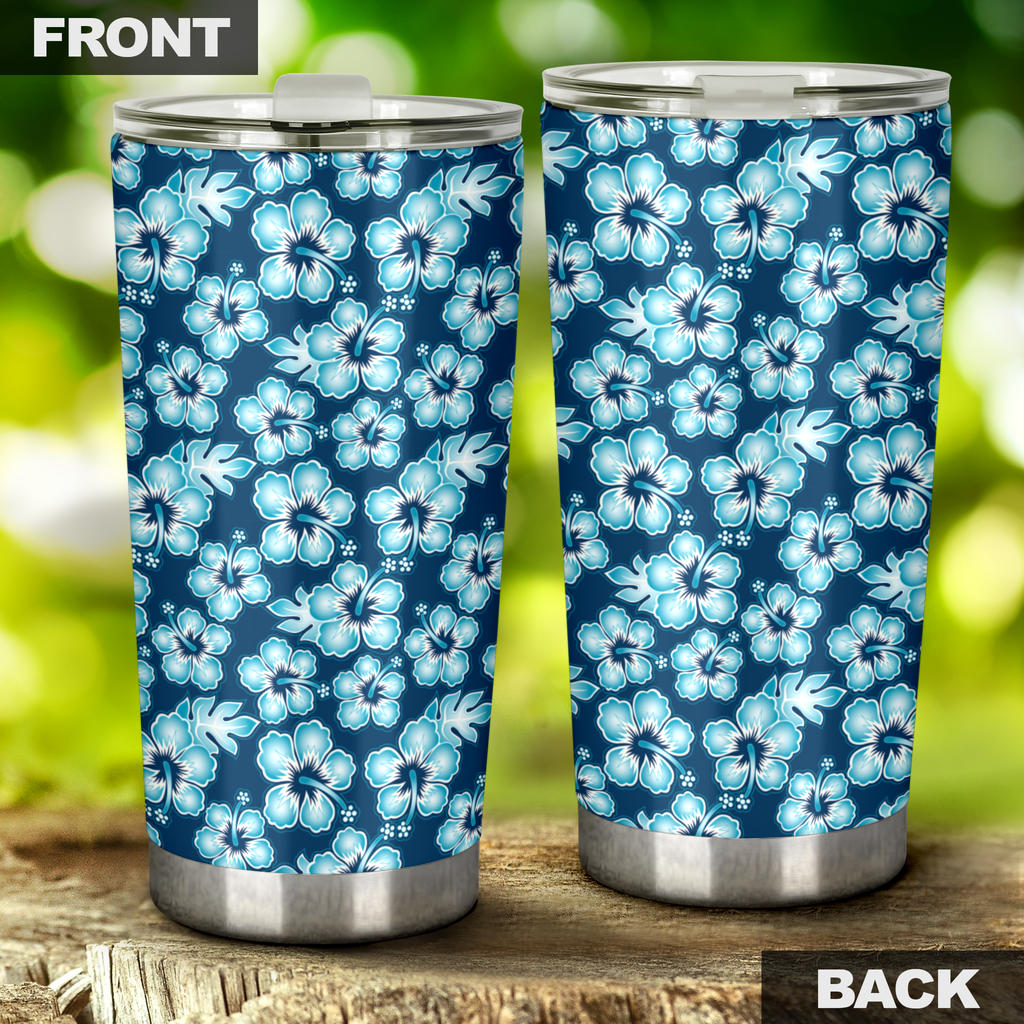Hibiscus Flower Hawaiian Themed Tumbler