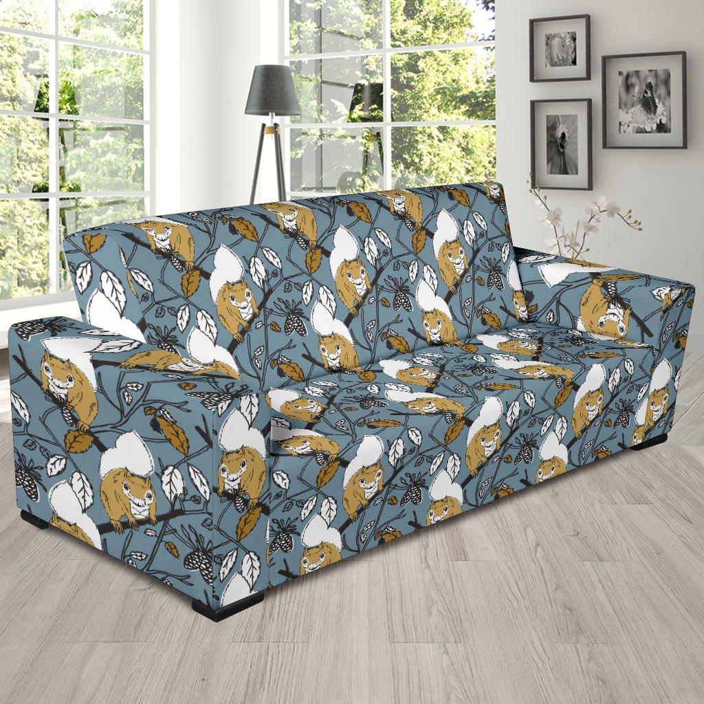 Squirrel Print Design LKS305 Sofa Slipcover