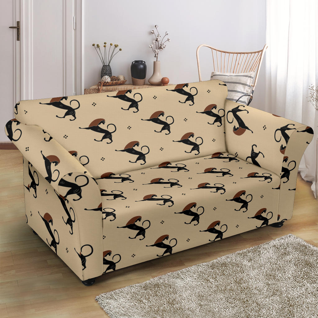 Ancient Greek Print Design LKS3011 Loveseat Couch Slipcover