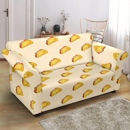 Taco Print Design LKS302 Loveseat Couch Slipcover