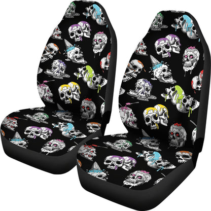 Skull Print Design LKS3013 Car Seat Covers