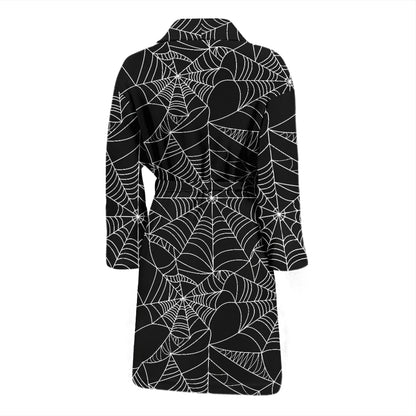 Spider Web Print Design LKS301 Men Bathrobe