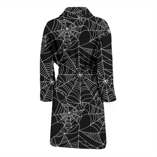 Spider Web Print Design LKS301 Men Bathrobe