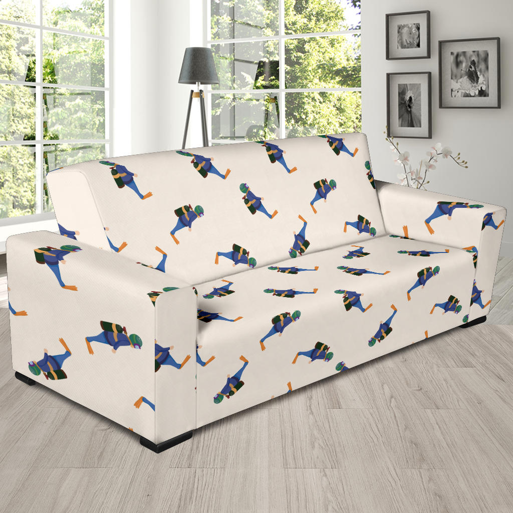 Scuba Driver Print Design LKS301 Sofa Slipcover