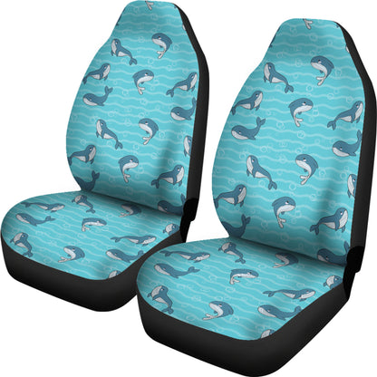 Whale Print Design LKS303 Car Seat Covers