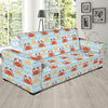 Crab Pattern Print Design 03 Sofa Slipcover