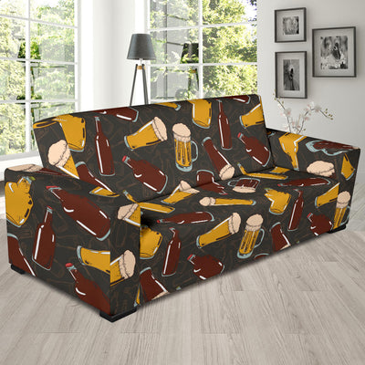 Beer Pattern Print Design 03 Sofa Slipcover