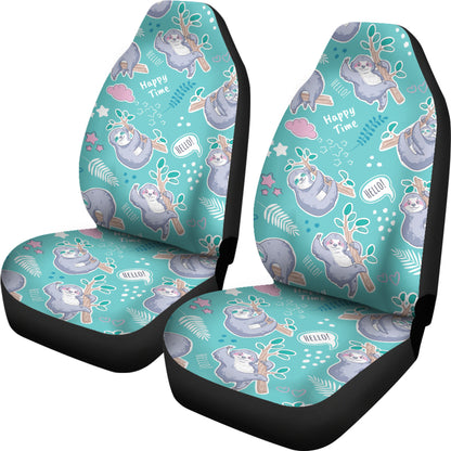Sloth Print Design LKS309 Car Seat Covers