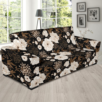 Peony Pattern Print Design A02 Sofa Slipcover