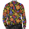 Steampunk Bird Design Themed Print Men Long Sleeve Sweatshirt