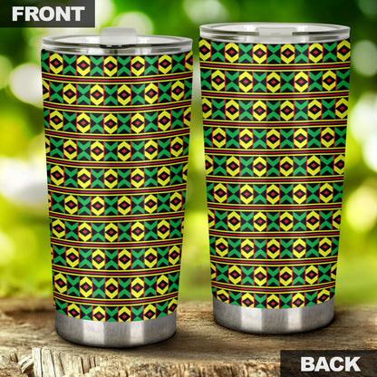 African Geometric Print Pattern Tumbler
