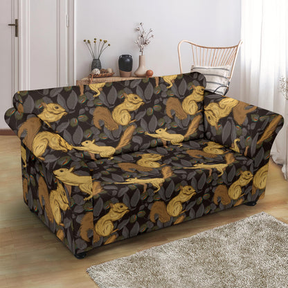 Squirrel Print Design LKS309 Loveseat Couch Slipcover