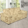 Peanut Pattern Print Design A02 Sofa Slipcover