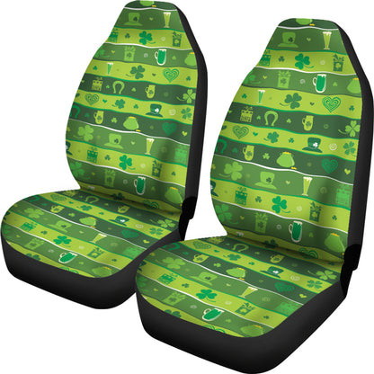 Shamrock Print Design LKS303 Car Seat Covers