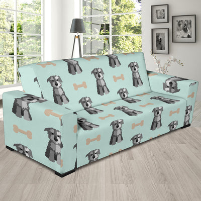 Schnauzers Pattern Print Design A03 Sofa Slipcover