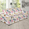 Cat Playing Yarn Pattern Print Design 07 Sofa Slipcover