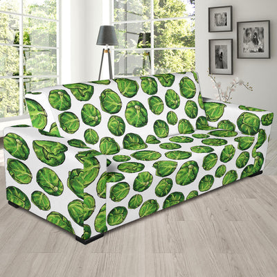 Brussels Sprouts Pattern Print Design 02 Sofa Slipcover