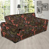 Dragonfly Pattern Print Design 02 Sofa Slipcover