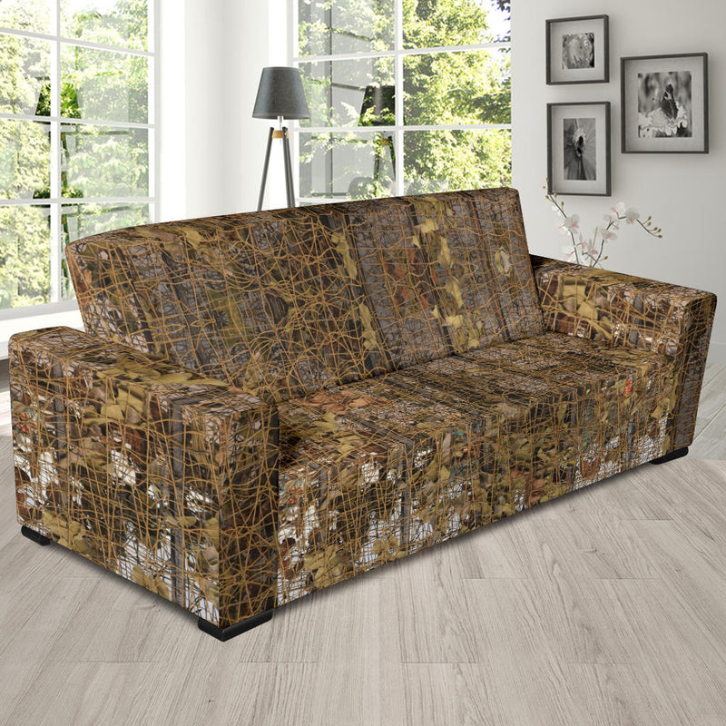 Camouflage Realtree Pattern Print Design 01 Sofa Slipcover