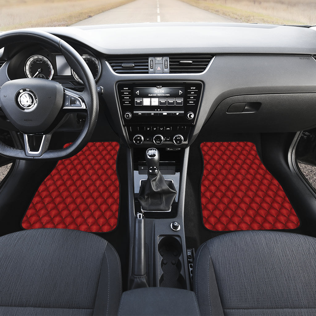 Dragons Red Skin Texture Car Floor Mats Front Back