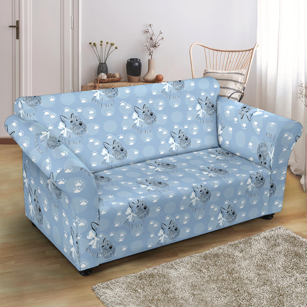 Scottish Terriers Print Design LKS308 Loveseat Couch Slipcover