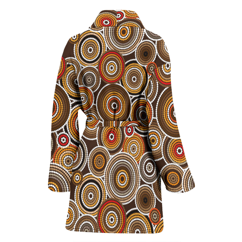 Aboriginal Print Design LKS402 Women Bathrobe